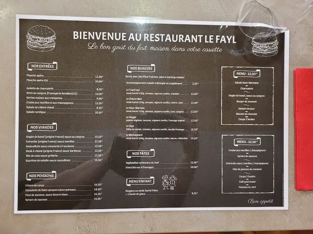 Menu_Restaurant Le Fayl_Fayl-Billot_imagen_3
