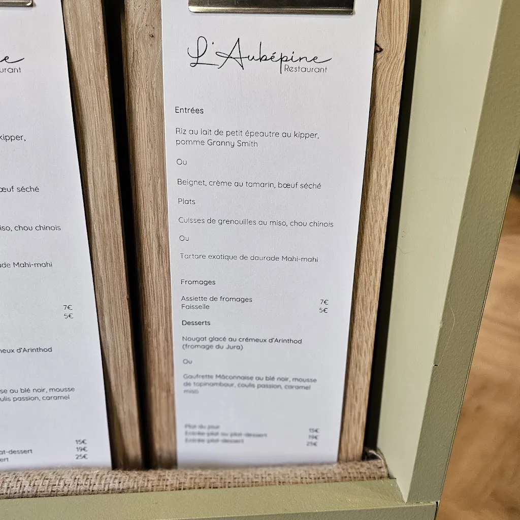 Menu_L'Aubépine Restaurant_Charnay-lès-Mâcon_image_3