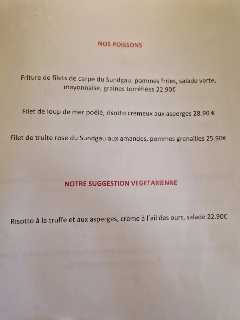 Menu_Hôtel restaurant Collin_Ferrette_immagine_1