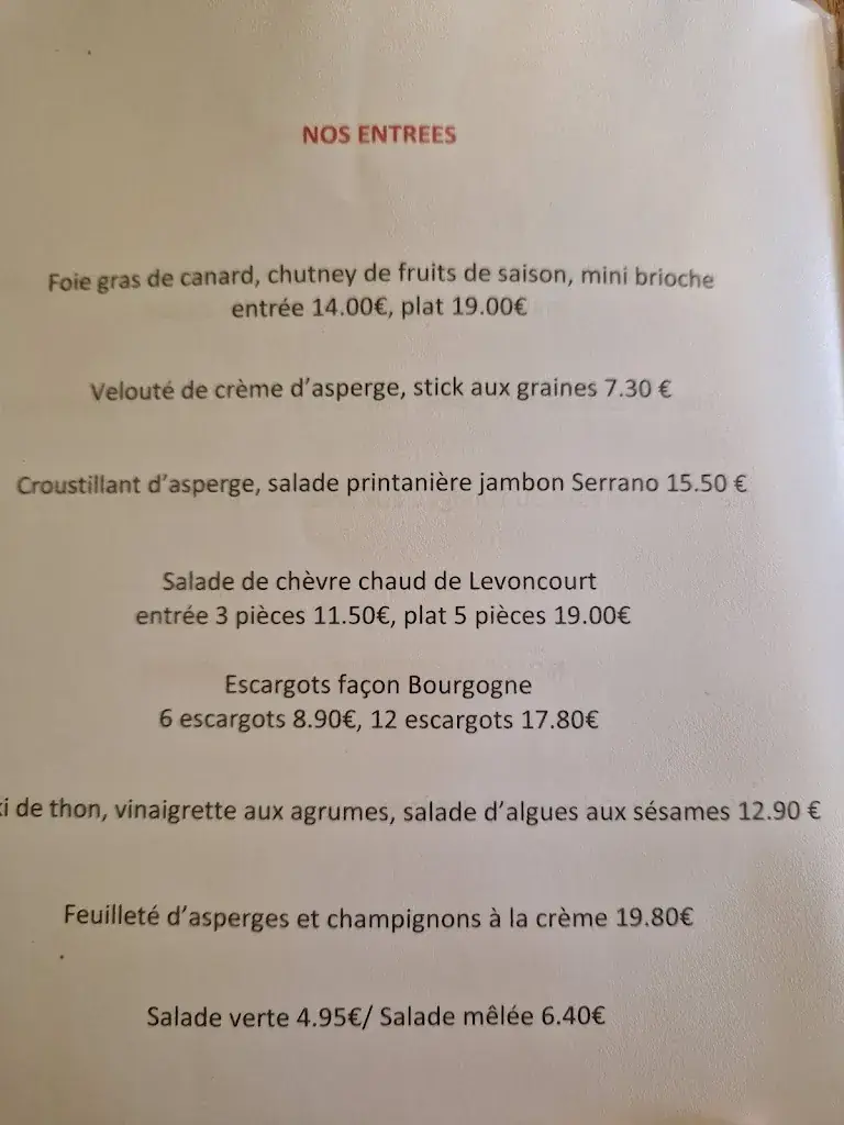 Menu_Hôtel restaurant Collin_Ferrette_immagine_2