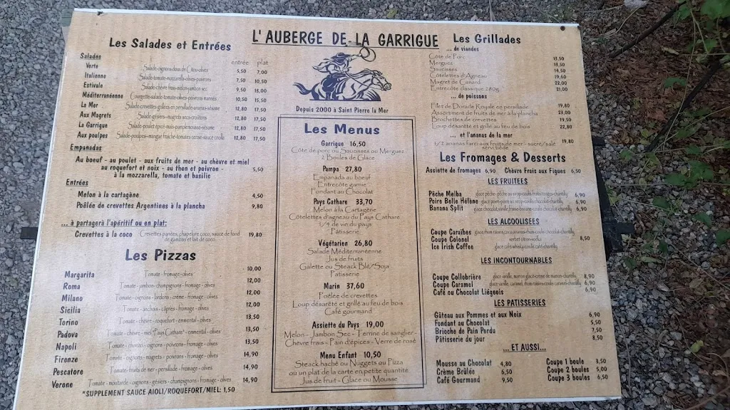 Menu_Auberge de la Garrigue_Mer_image_1