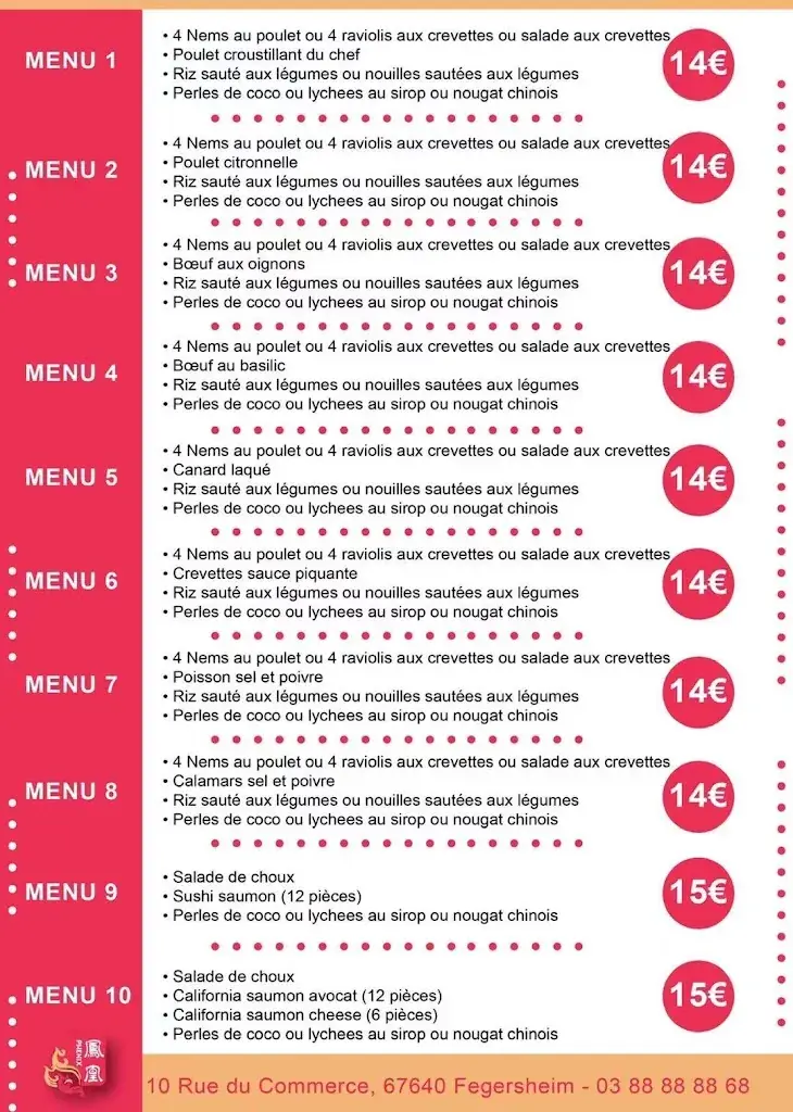 Menü_Restaurant asiatique Phénix_Fegersheim_Bild_3