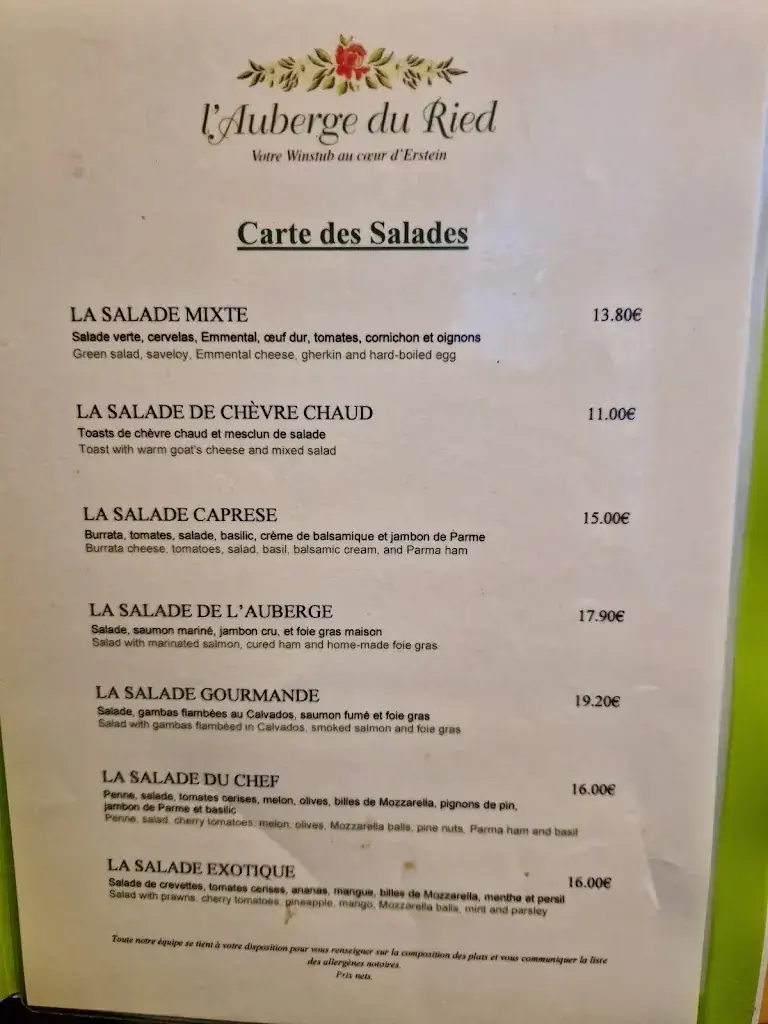 Menu_L'Auberge & Trattoria du Ried_Erstein_image_2