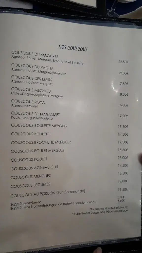 Menu_Restaurant Le Saphir_Erstein_image_2