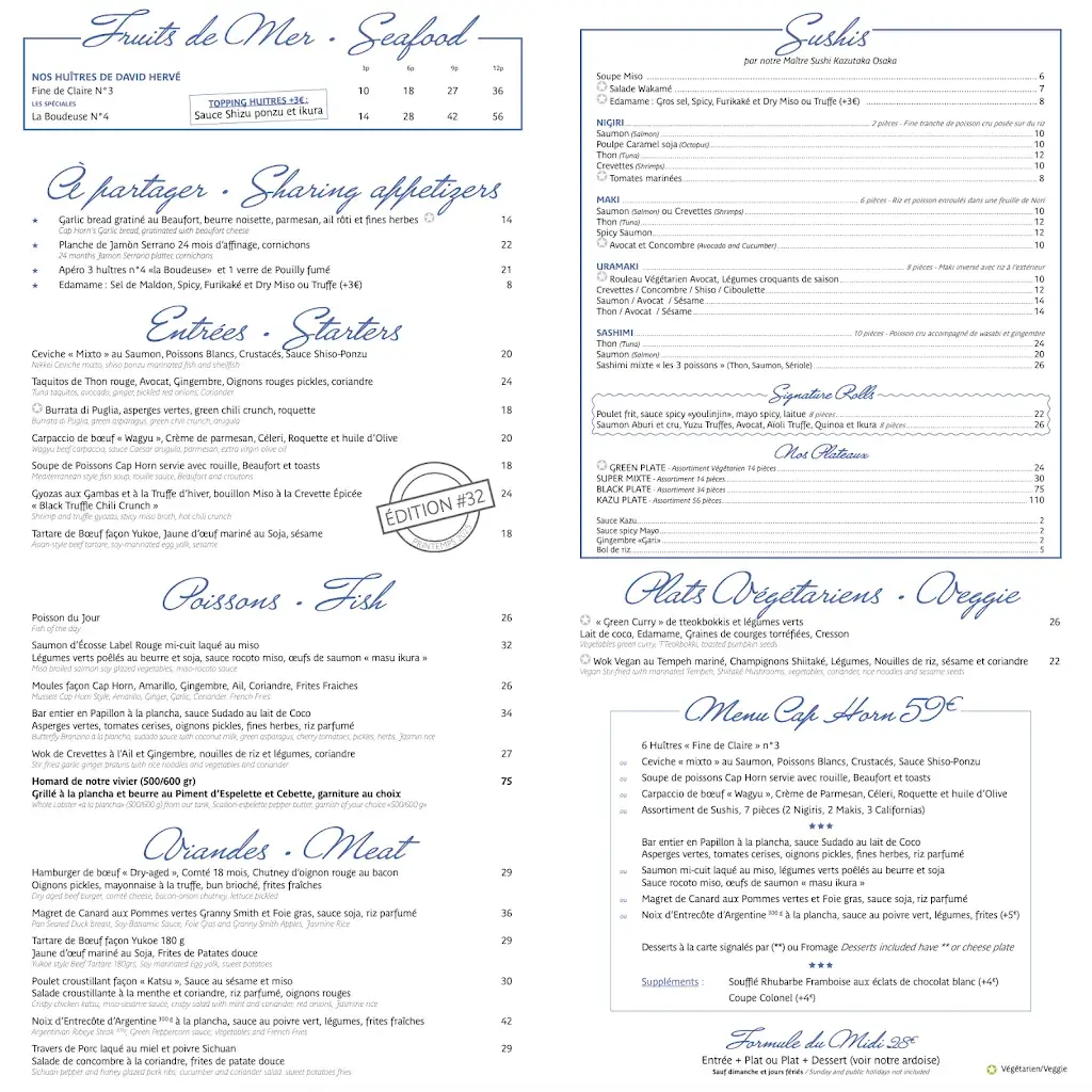 Menu_Restaurant Le Cap-Horn_Chamonix-Mont-Blanc_image_1