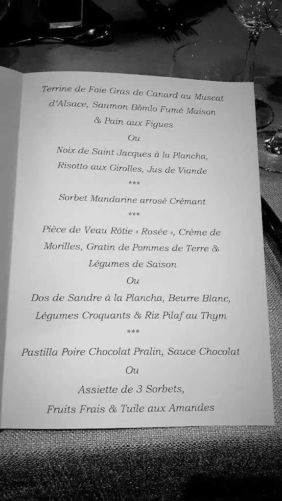 Menu_Le Chalet de l'Hôtel_Lipsheim_image_2