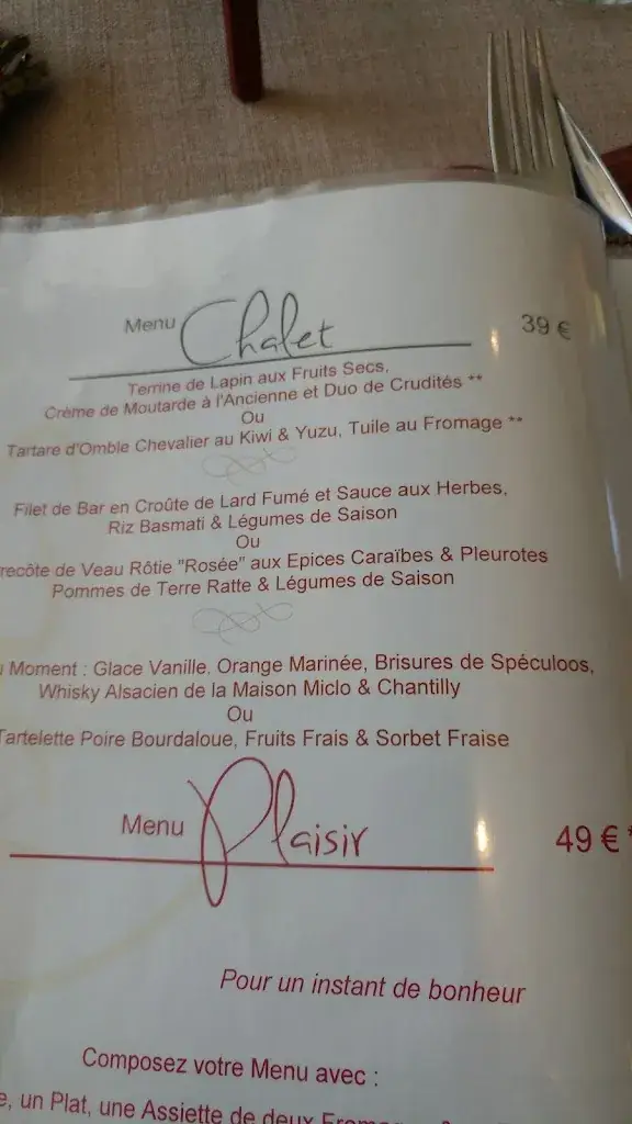 Menu_Le Chalet de l'Hôtel_Lipsheim_image_4