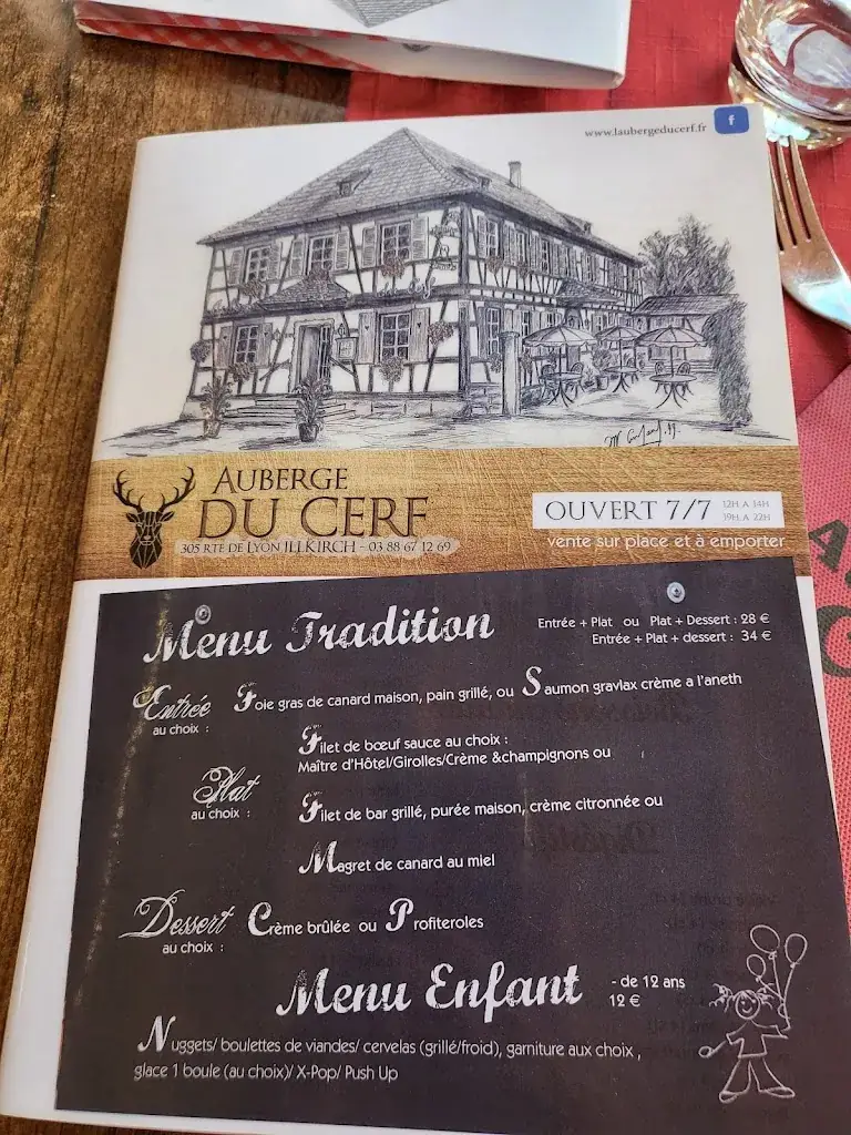 Menu_Auberge du Cerf_Illkirch-Graffenstaden_image_2