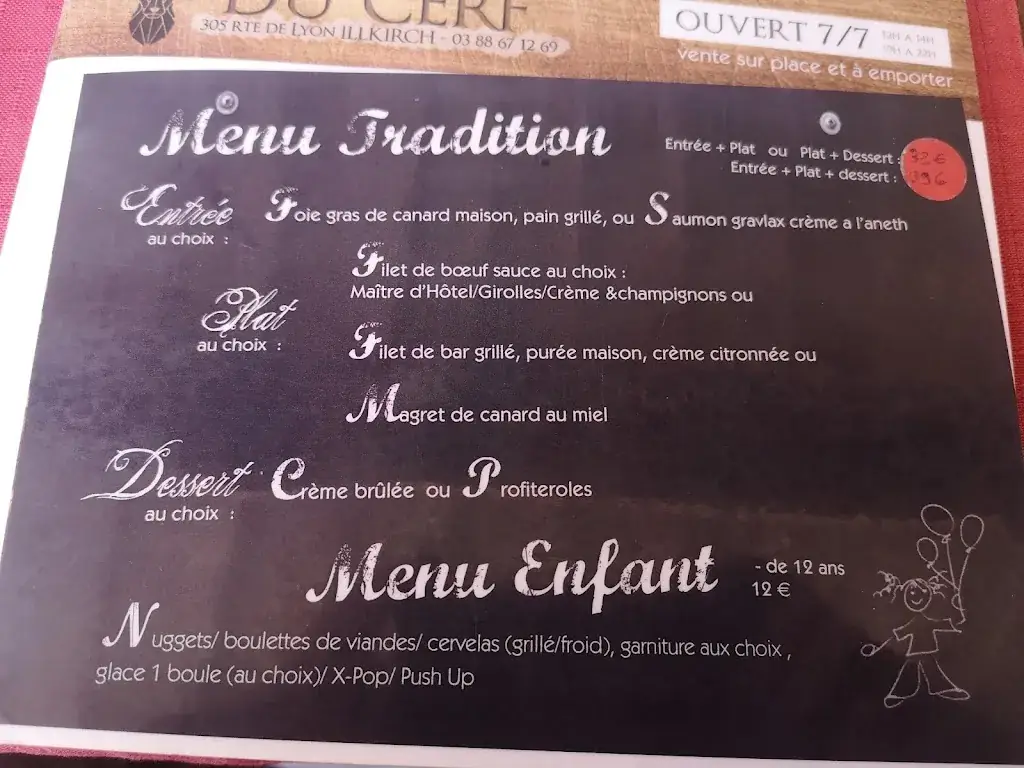 Menu_Auberge du Cerf_Illkirch-Graffenstaden_image_4