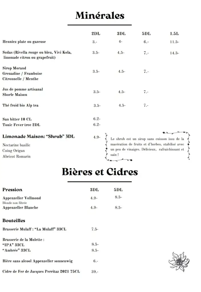 Menü_Chalet du Soldat_Jaun_Bild_3