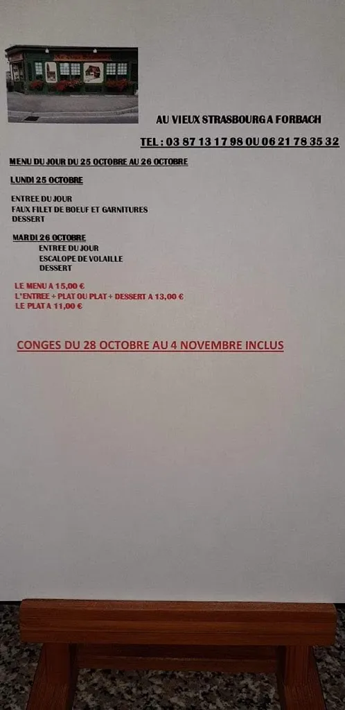 Menu_Au Vieux Strasbourg_Forbach_image_1