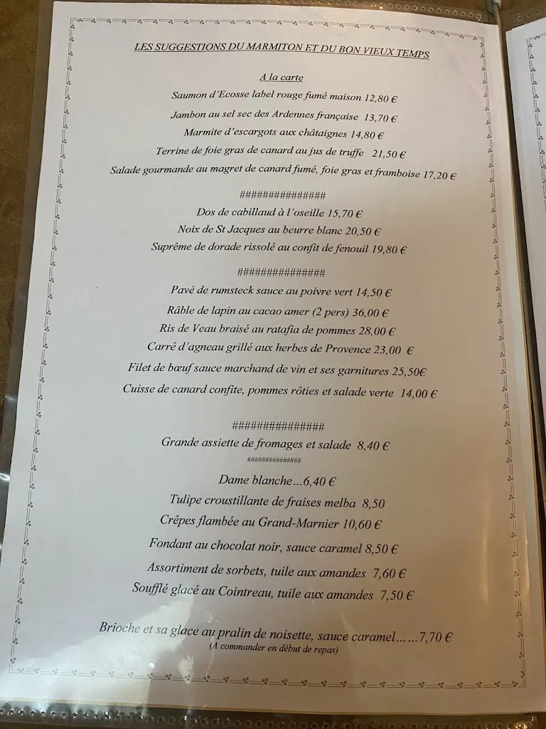 Menu_Le Marmiton_Sedan_image_1