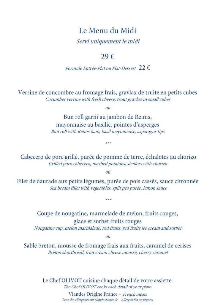 Menu_Restaurant La Principauté_Sedan_image_1