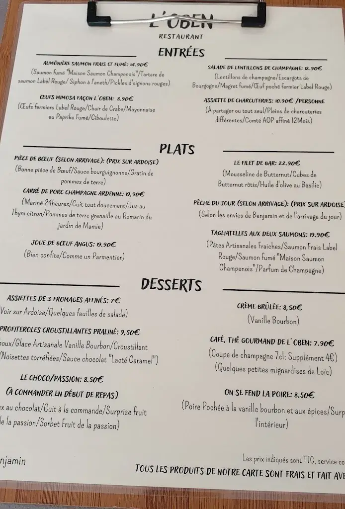 Menu_L'OBEN restaurant_Épernay_image_4