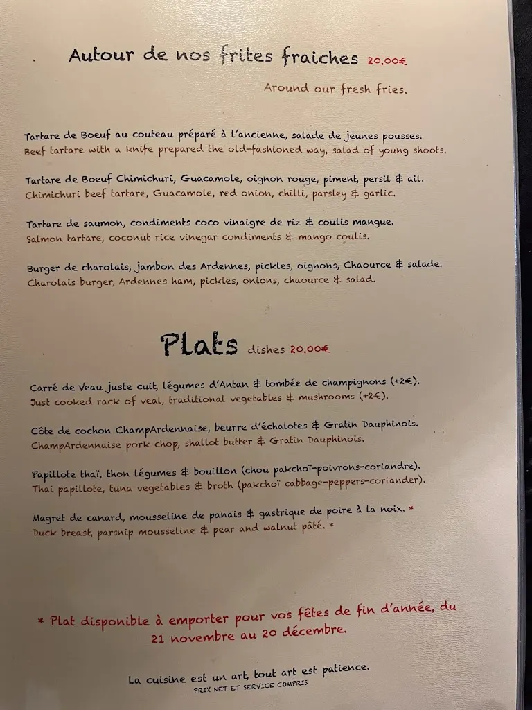 Menu_Le P'tit Champenois Restaurant au coeur de nos caveaux typiquement champenois Epernay_Épernay_image_2