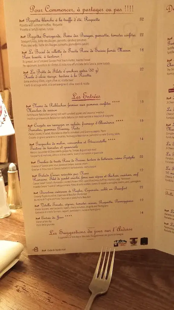 Menü_La Calèche_Chamonix-Mont-Blanc_Bild_4