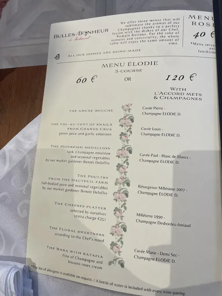 Menu_Bulles & Bonheur - Le Restaurant Épernay_Épernay_image_1