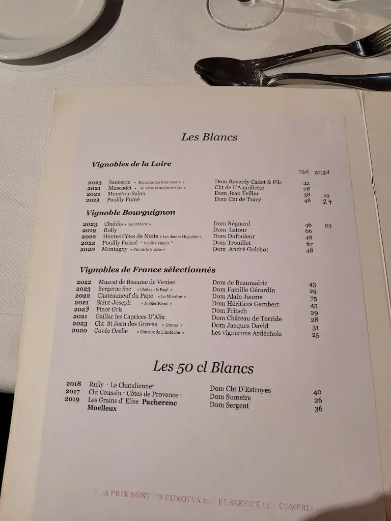 Menü_Restaurant Le Théâtre_Épernay_Bild_2