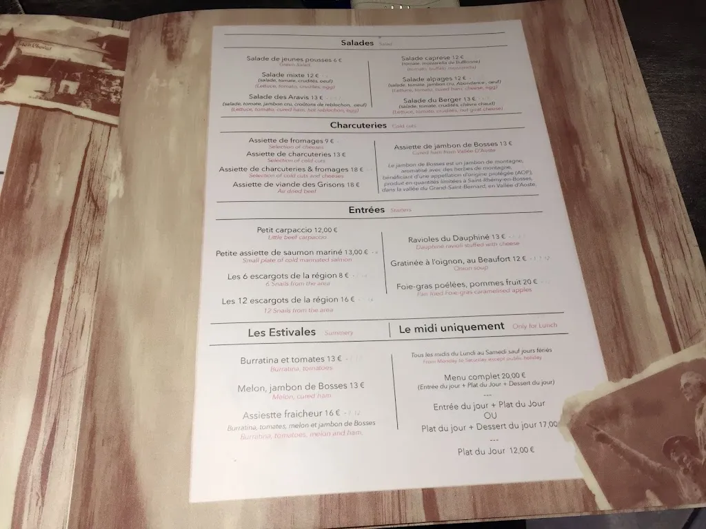 Menu_Restaurant Le Fer à Cheval_Chamonix-Mont-Blanc_image_2