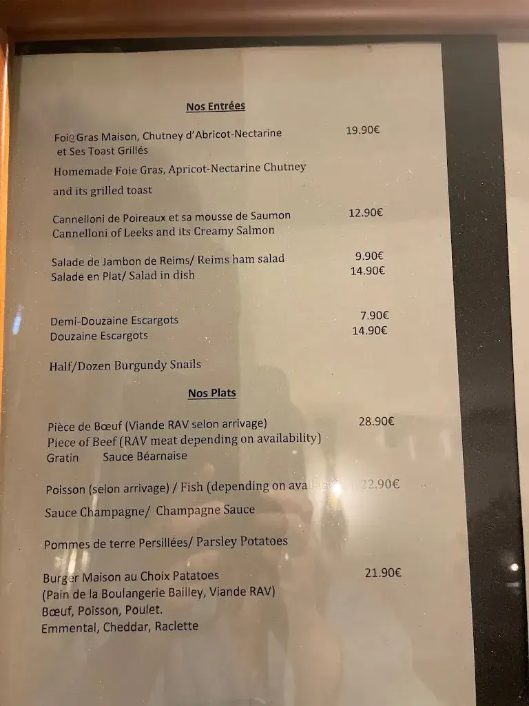 Menu_Restaurant Boyer Épernay_Épernay_image_3