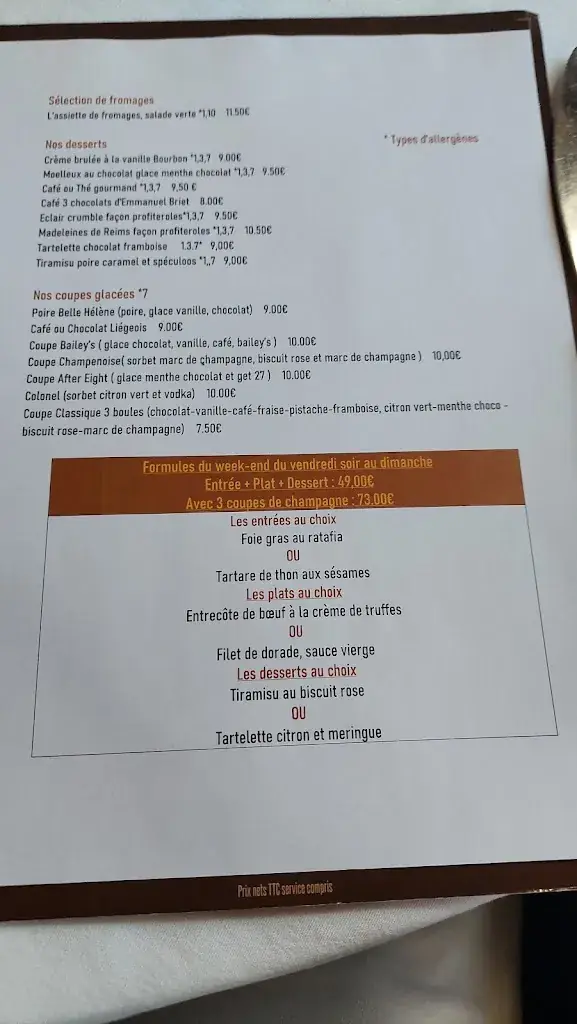 Menu_Brasserie de la Banque_Épernay_image_1