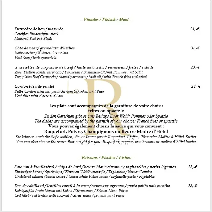Menu_Restaurant LE R_Bischwihr_imagen_3