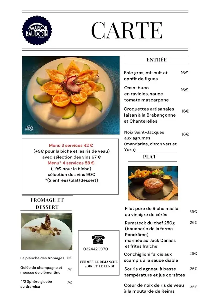 Menu_Restaurant Maison Baudoin_Givet_image_3