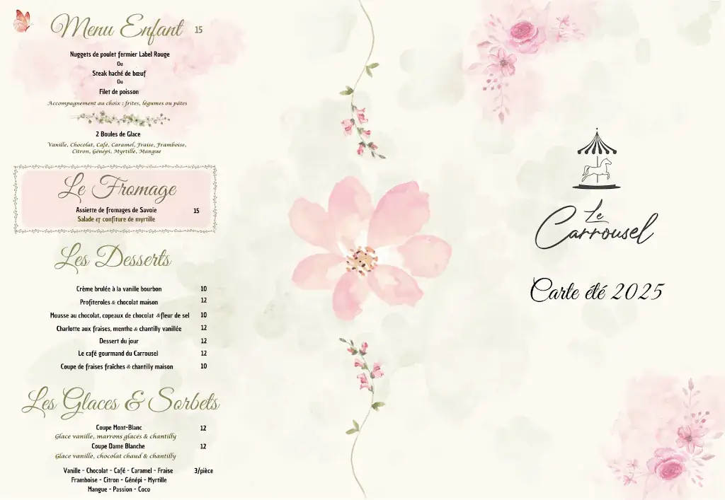 Menu_Restaurant Le Carrousel_Chamonix-Mont-Blanc_image_1
