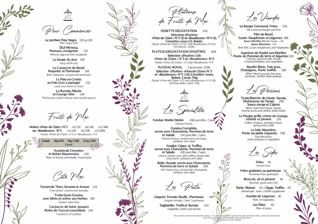 Menu_Restaurant Le Carrousel_Chamonix-Mont-Blanc_image_2