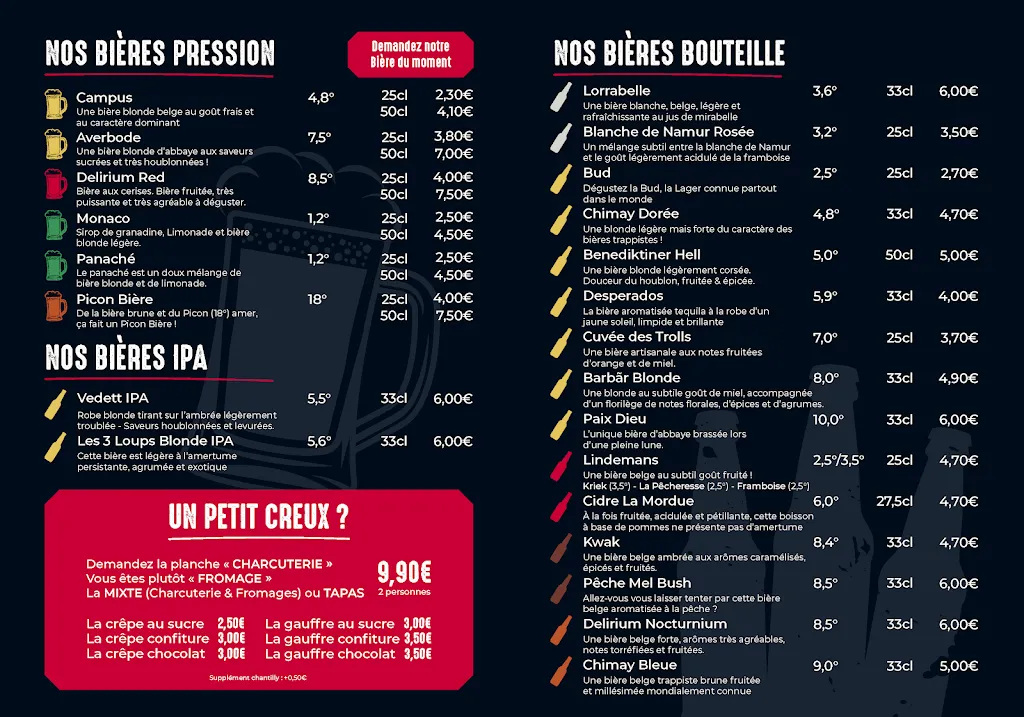 Menu_Café de l’étoile : Bar, Brasserie, Restaurant_Fismes_image_1