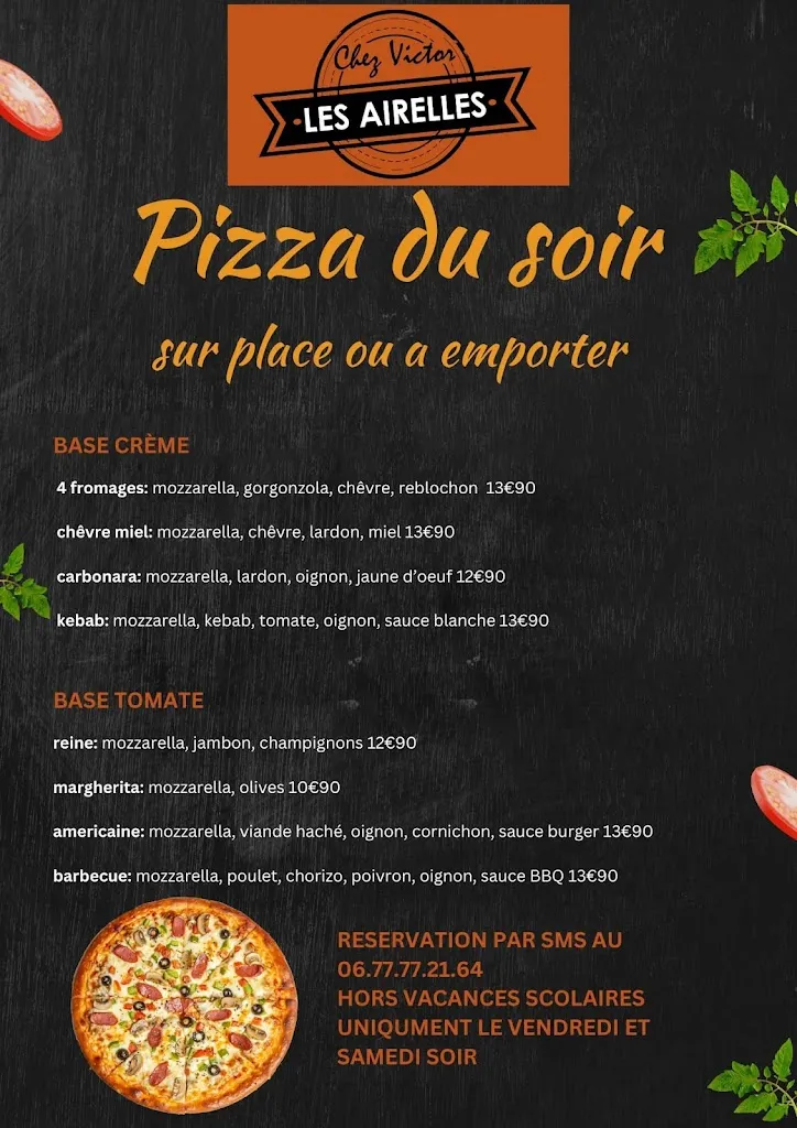 Menu_Restaurant Chez Victor - Les Airelles_Haut-Bréda_image_1