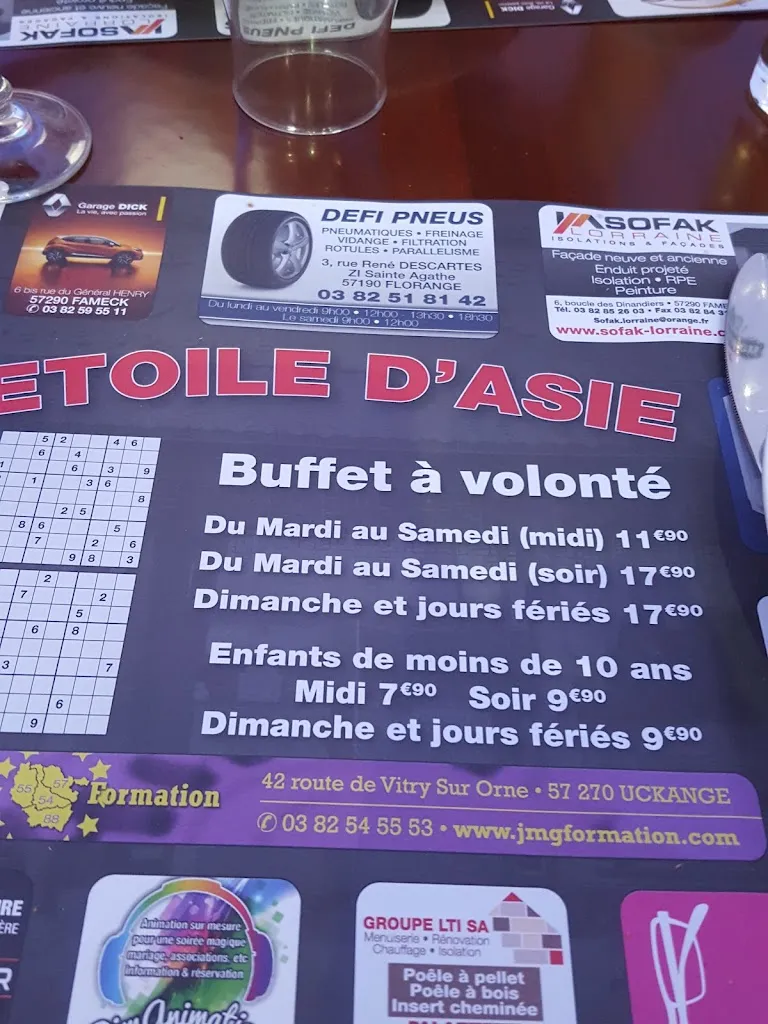 Menu_Restaurant Etoile d'Asie_Fameck_image_4