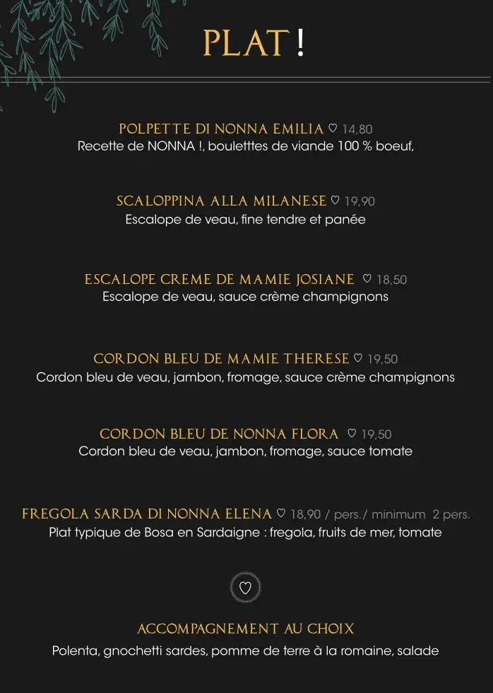 Menu_NONNA ! Cucina & Amore I Thionville_Thionville_image_2