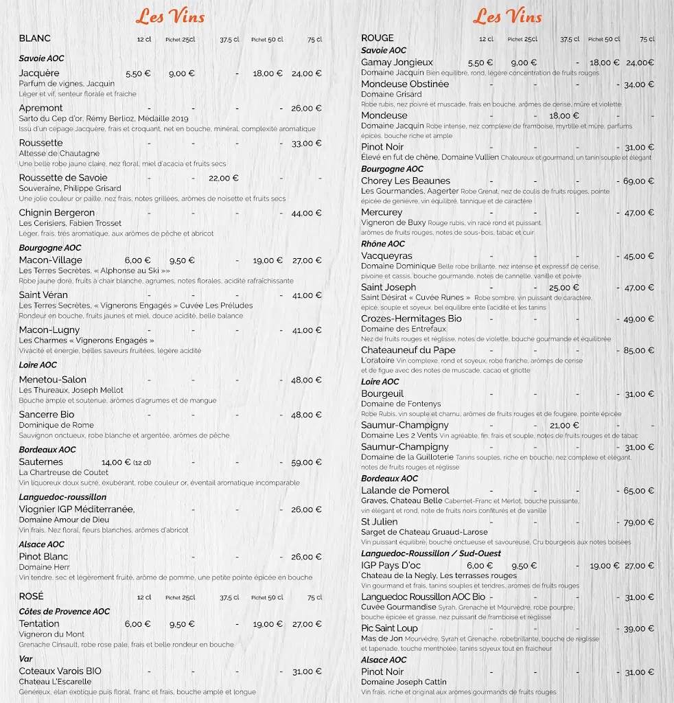 Menü_La Crémerie des Aiguilles_Chamonix-Mont-Blanc_Bild_3