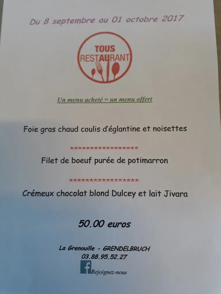 Menü_La Grenouille_Grendelbruch_Bild_4