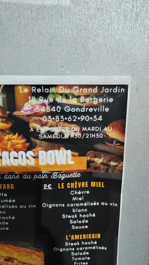 Menu_Pizzeria LARINI - Le Relais Du Grand Jardin_Gondreville_image_2