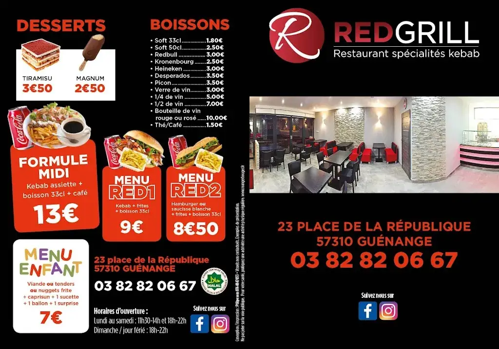 Menu_Red grill guenange_Guénange_image_3