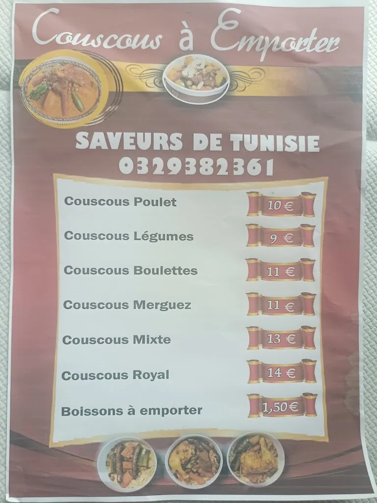 Menu_Flavours of Tunisia Restaurant_Golbey_immagine_1