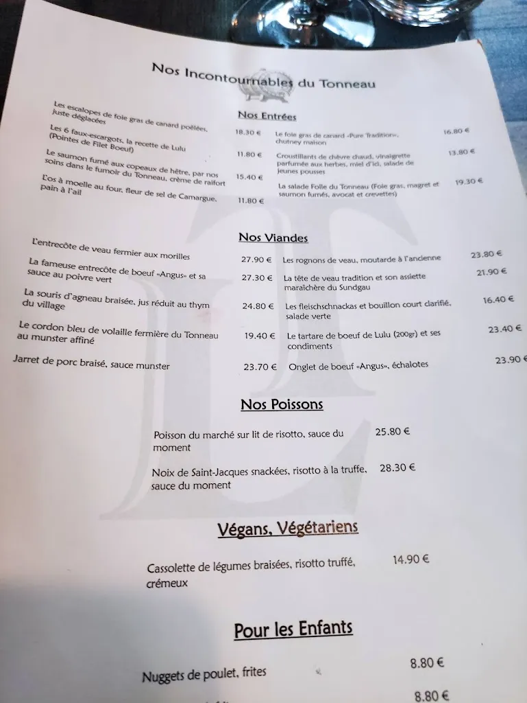 Menu_Restaurant le Tonneau_Habsheim_image_2