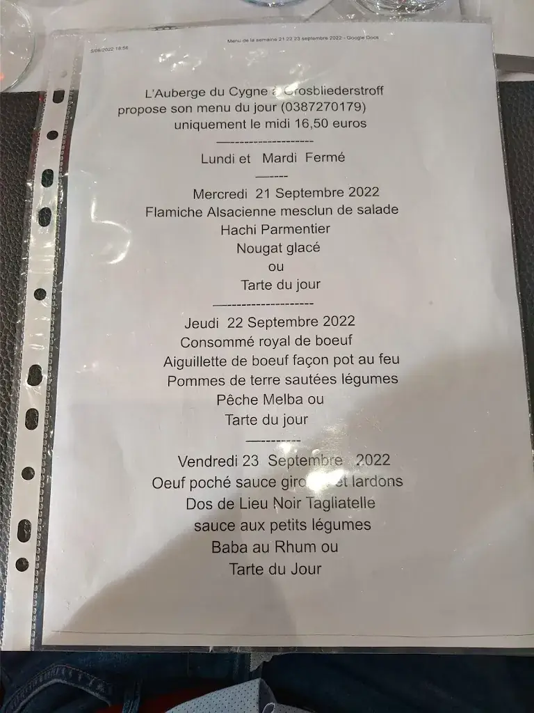 Menu_AUBERGE DU CYGNE_Grosbliederstroff_image_1