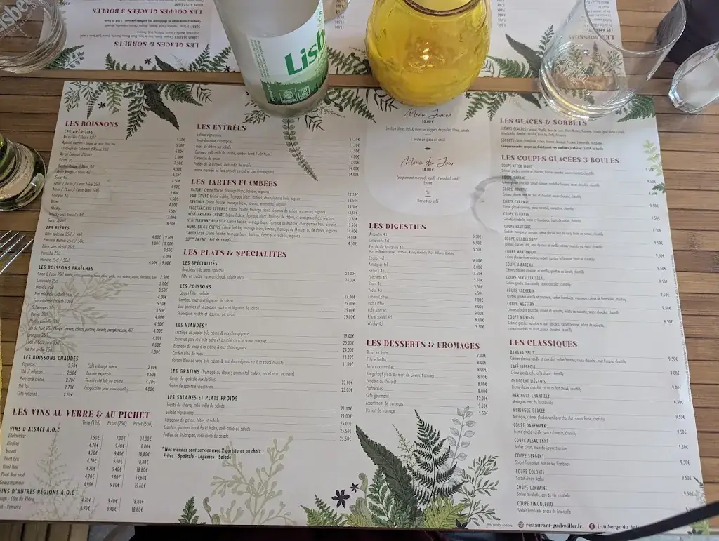 Menu_L'Auberge du Vallon_Guebwiller_image_1