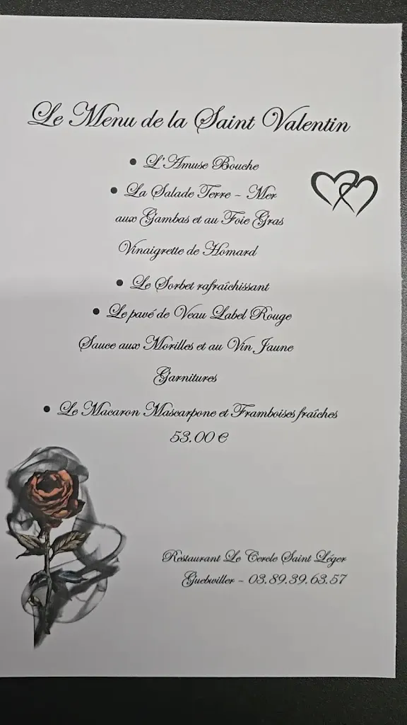 Menu_Restaurant Du Cercle Saint Leger_Guebwiller_image_1