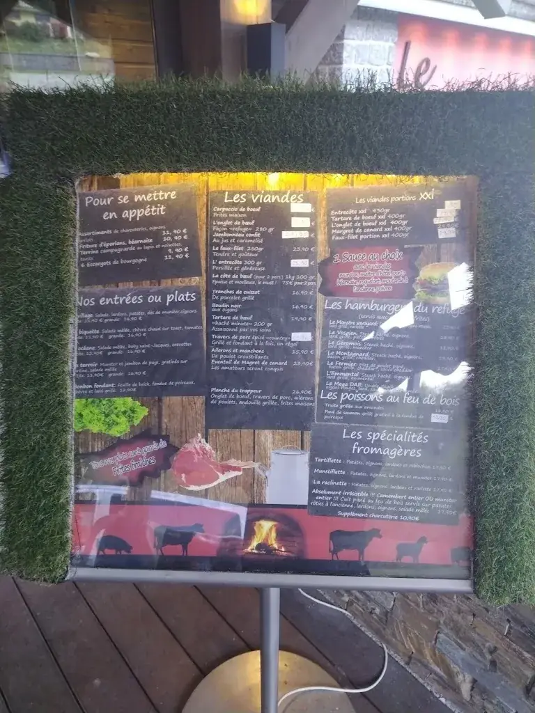 Menü_Le Refuge_Gérardmer_Bild_1