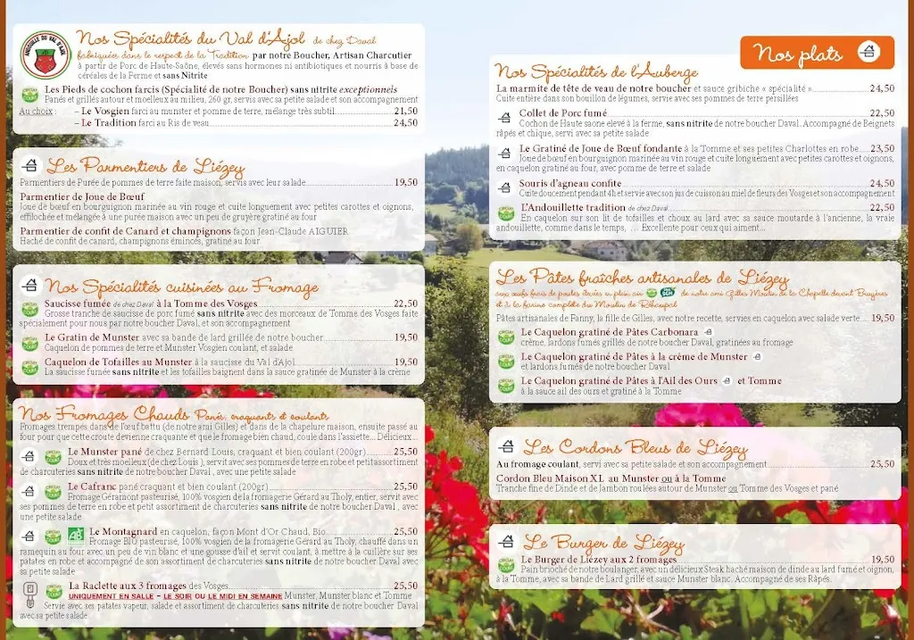 Menu_Auberge de Liézey_Liézey_immagine_1