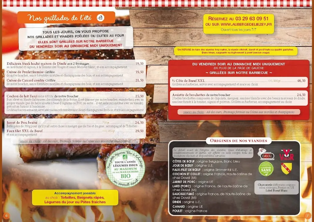 Menu_Auberge de Liézey_Liézey_immagine_3