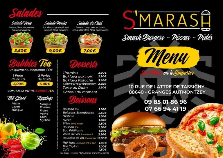 Menu_S'Marash Burger et Pizzeria_Granges-Aumontzey_image_1