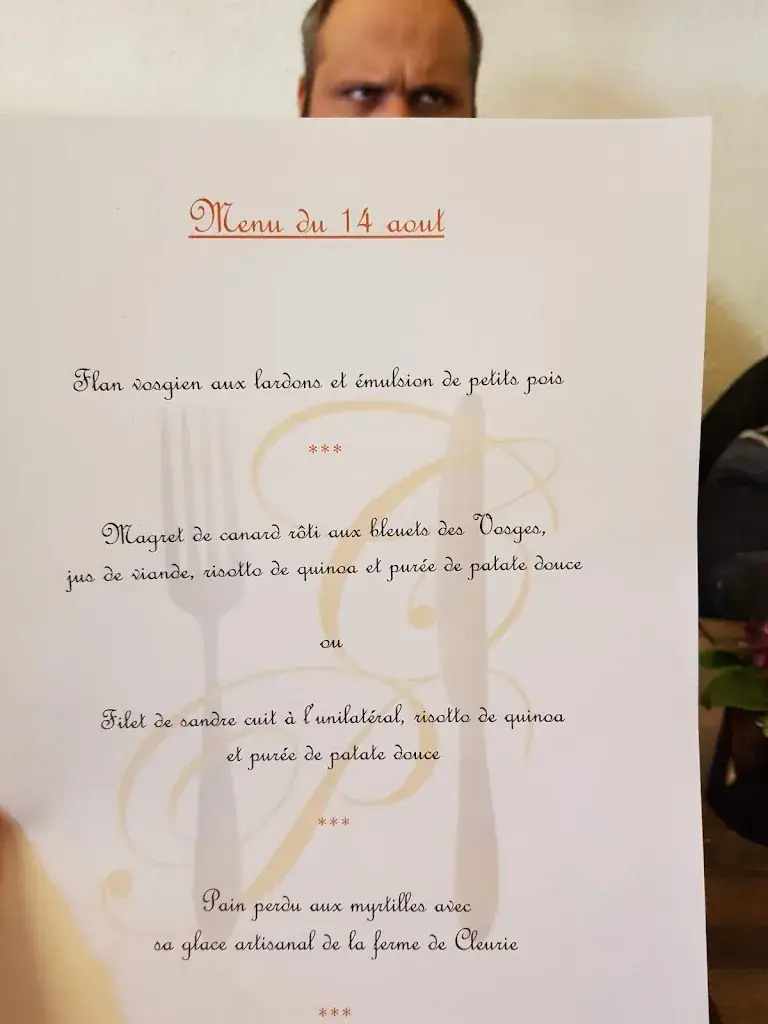 Menu_A la Chaume de mon Père (Table bistronomique)_Gérardmer_imagen_2