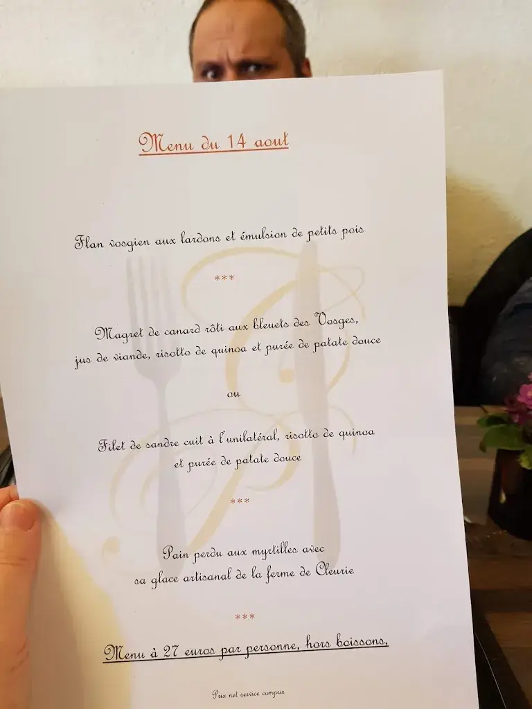 Menu_A la Chaume de mon Père (Table bistronomique)_Gérardmer_imagen_3