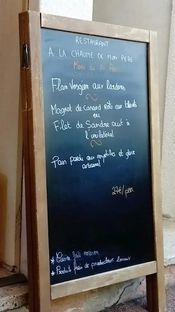 Menu_A la Chaume de mon Père (Table bistronomique)_Gérardmer_imagen_4