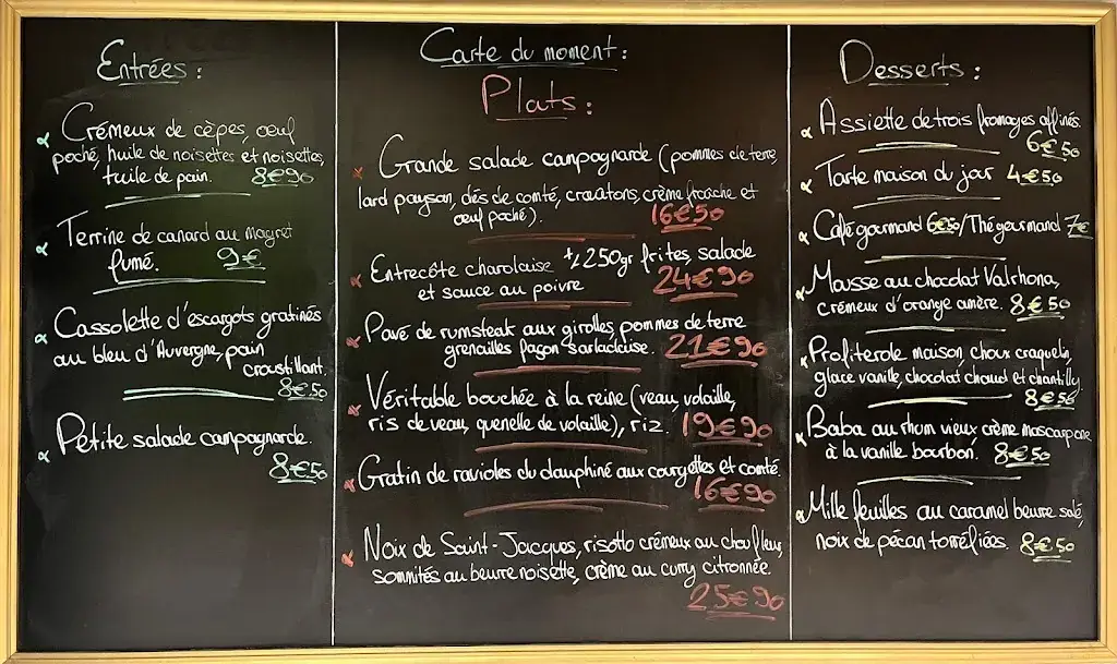 Menu_Bar Restaurant - La Fontaine_Heillecourt_image_1